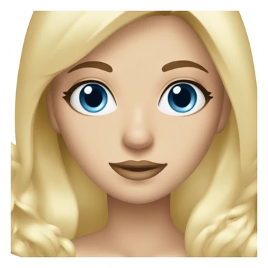 Blonde and blue eyes esthetician  sticker