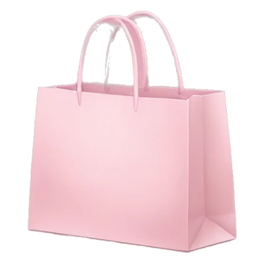 Light pink shopping bags sticker