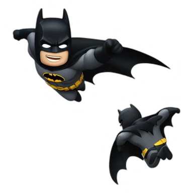 The dark knight batman flying sticker