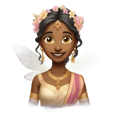 Fairy Indian girl cartoon  sticker