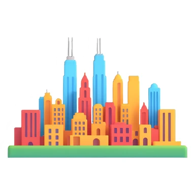 Las Venturas city skyline sticker