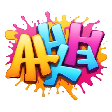 Graffiti the word Haha sticker