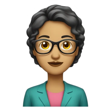 Mujer árabe mayor con gafas sticker