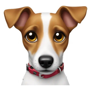Jack russel with collar closeup sticker