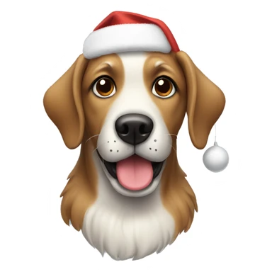 christmas dog sticker