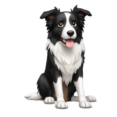 Border Collie Full Body sticker