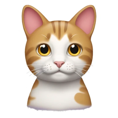 The cat with hearts above his head sticker