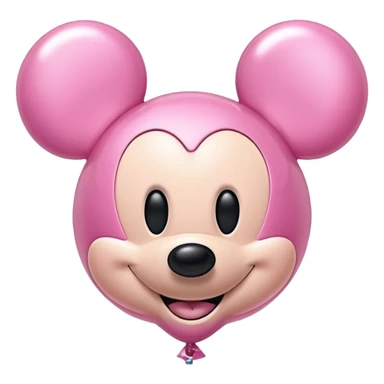 pink Mikey mouse balloon sticker