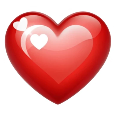 white and red jewelheart sticker
