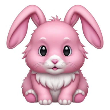 Pembe tavşan sticker