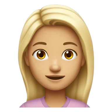 Une fille qui dit bonjour sticker