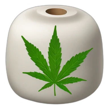 Curling Stone cannabis sticker