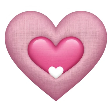 heart with a subtle linen texture sticker