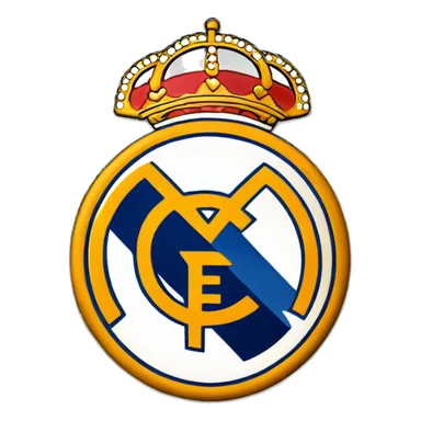 Real Madrid football club logo sticker