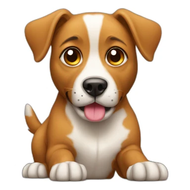 Dog doing poo sticker