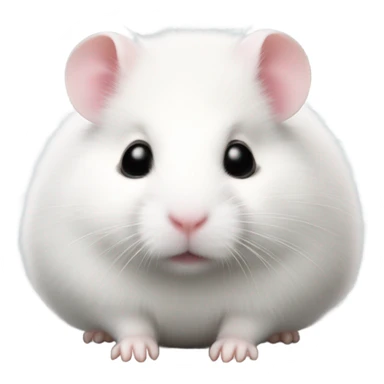 female White hamster sticker