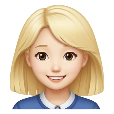 Looks like wonyoung IVE, Blonde hair, cute girl with a smile. Looks like someone who’s wanna saying goodbye to her bf sticker