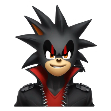Shadow the hedgehog laughing anime sticker