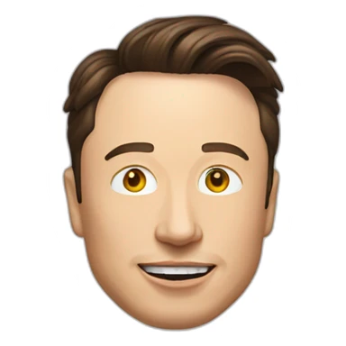 Elon musk hanging from the ceiling sticker