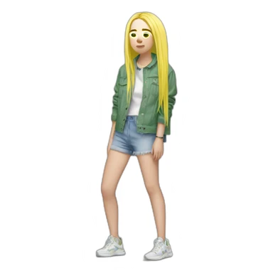 Billie Eilish plage debout sticker