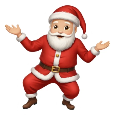 Santa Claus dancing butt sticker