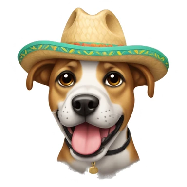 perro con sombrero sticker