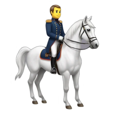 macron-qui-est-sur-un-cheval sticker