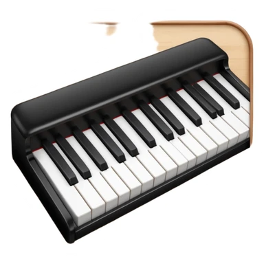  White and black keys sticker