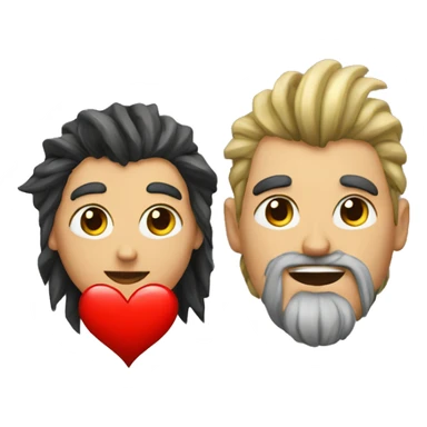 Corazón y pallaso sticker