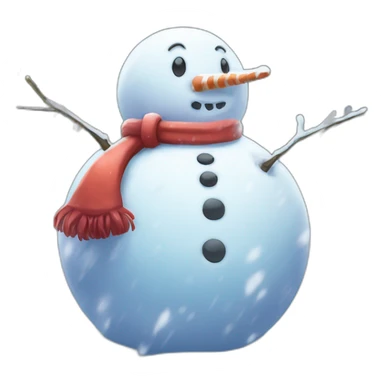 Snowman Statue Epic Mystery Legendary NewYear PokemonTheme Pokeball Snowfall Snowballs sticker