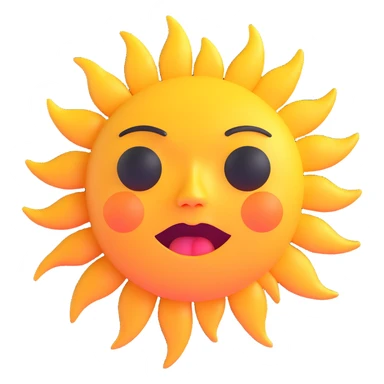 crying sun sticker