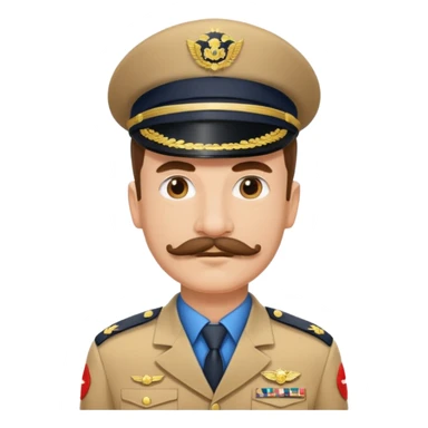 moustache uniform man different Sectors sticker