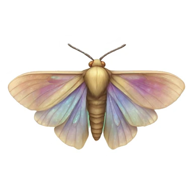 Iridescent moth  sticker