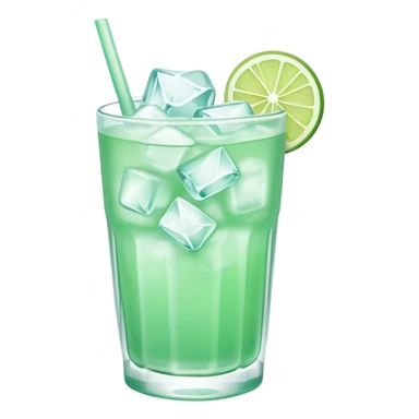iced pastel green drink sticker