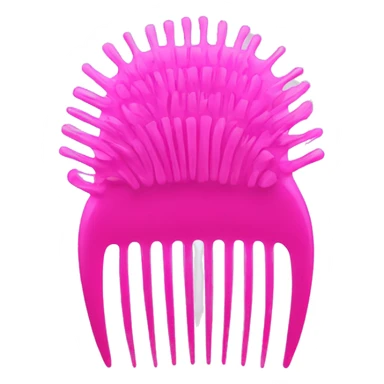 Pink shower comb sticker