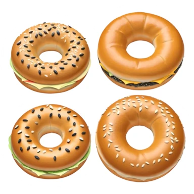 bagle different types sticker