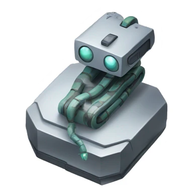 robot chip snake sticker