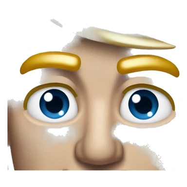 President Donald trump winking his left eye in a seductive way sticker