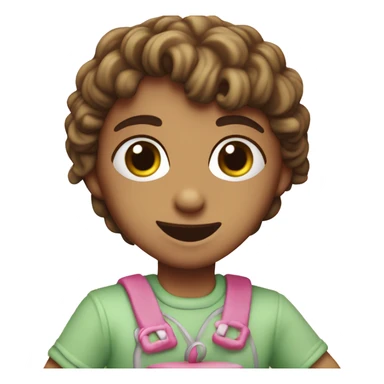 Brat green heart shaped birthday cake  sticker