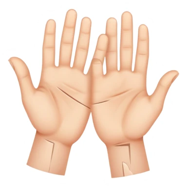 hands with cuts sticker