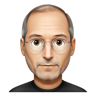 Black Steve jobs  sticker