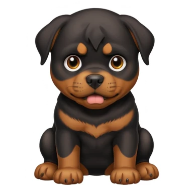 Perrita rottweiler flaca molesta sticker