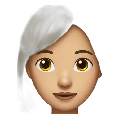 girl with a horse head sticker