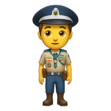 Saludo scout sticker