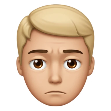 Person feeling disappointed sticker