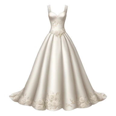 Wedding dress beautiful finish with roses sticker