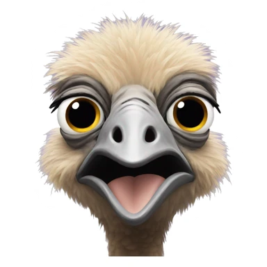 Drunk ostrich sticker