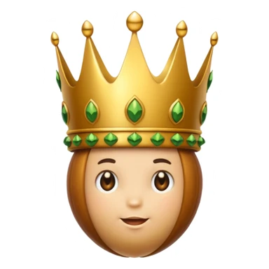 Acorn with crown  sticker