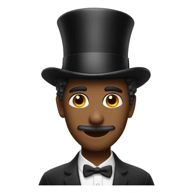 Me wearing a top hat  sticker