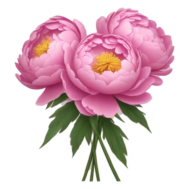 bouqet of peonies sticker